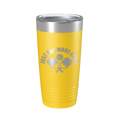 Pickleball Just One More Game Tumbler Travel Mug Gift Insulated Laser Engraved Coffee Cup 20 oz-19