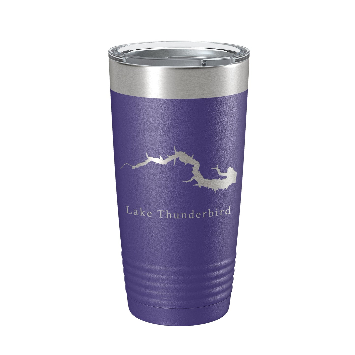 Lake Thunderbird Map Tumbler Travel Mug Insulated Laser Engraved Coffee Cup Illinois 20 oz-15