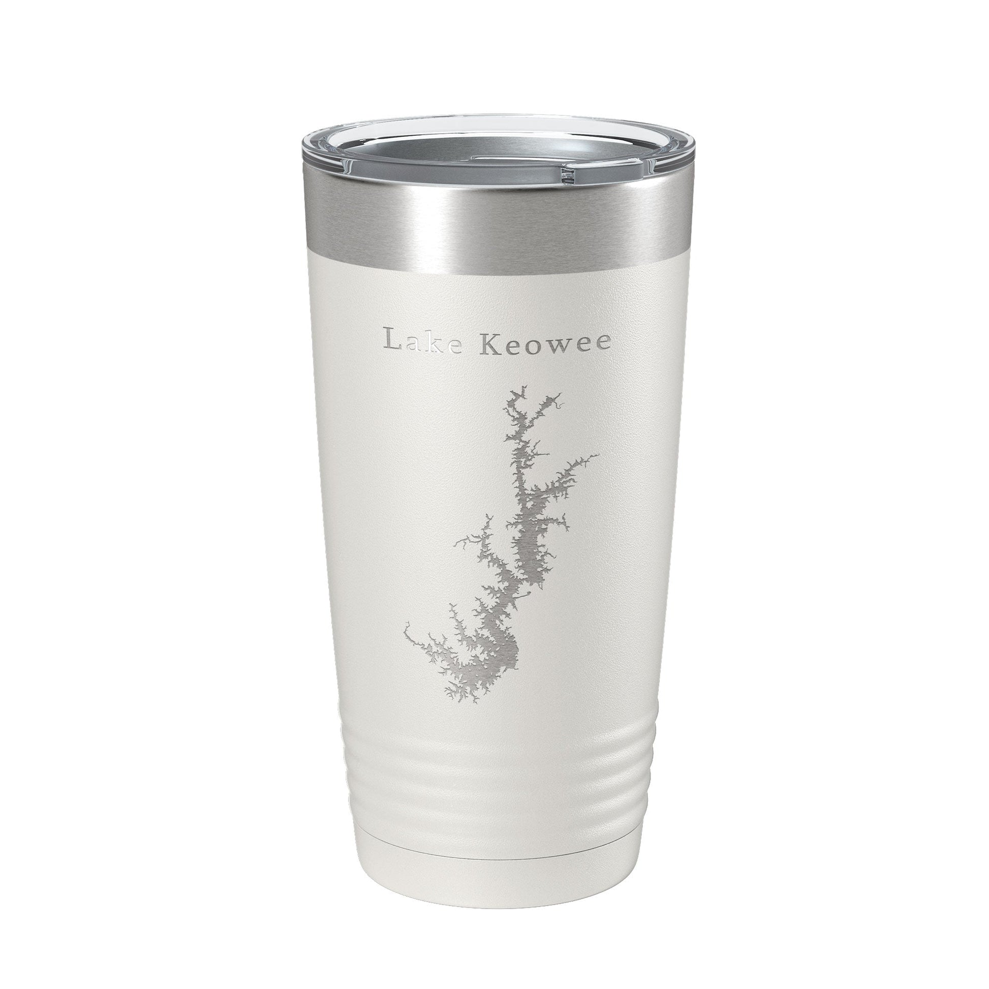 Lake Keowee Map Tumbler Travel Mug Insulated Laser Engraved Coffee Cup South Carolina 20 oz-1