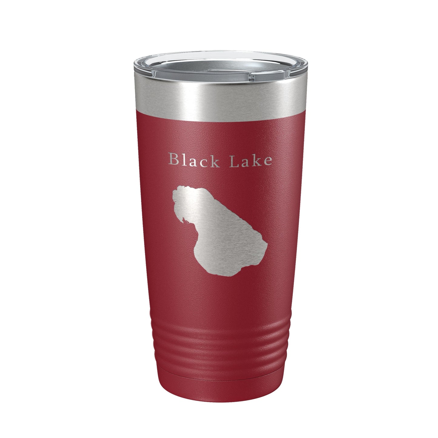 Black Lake Map Tumbler Travel Mug Insulated Laser Engraved Coffee Cup Michigan 20 oz-18