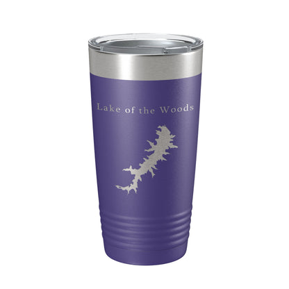 Lake of the Woods Map Tumbler Travel Mug Insulated Laser Engraved Coffee Cup Virginia 20 oz-15