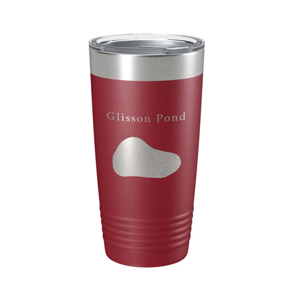 Glisson Pond Tumbler Lake Map Travel Mug Insulated Laser Engraved Coffee Cup Florida 20 oz-18