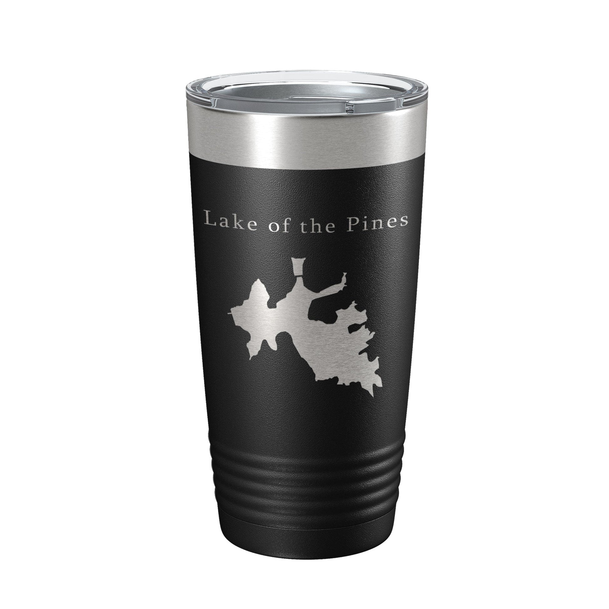 Lake of the Pines Map Tumbler Travel Mug Insulated Laser Engraved Coffee Cup California 20 oz-0