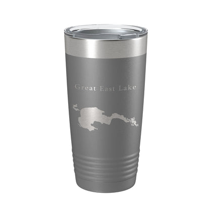 Great East Lake Map Tumbler Travel Mug Insulated Laser Engraved Coffee Cup Maine New Hampshire 20 oz-16