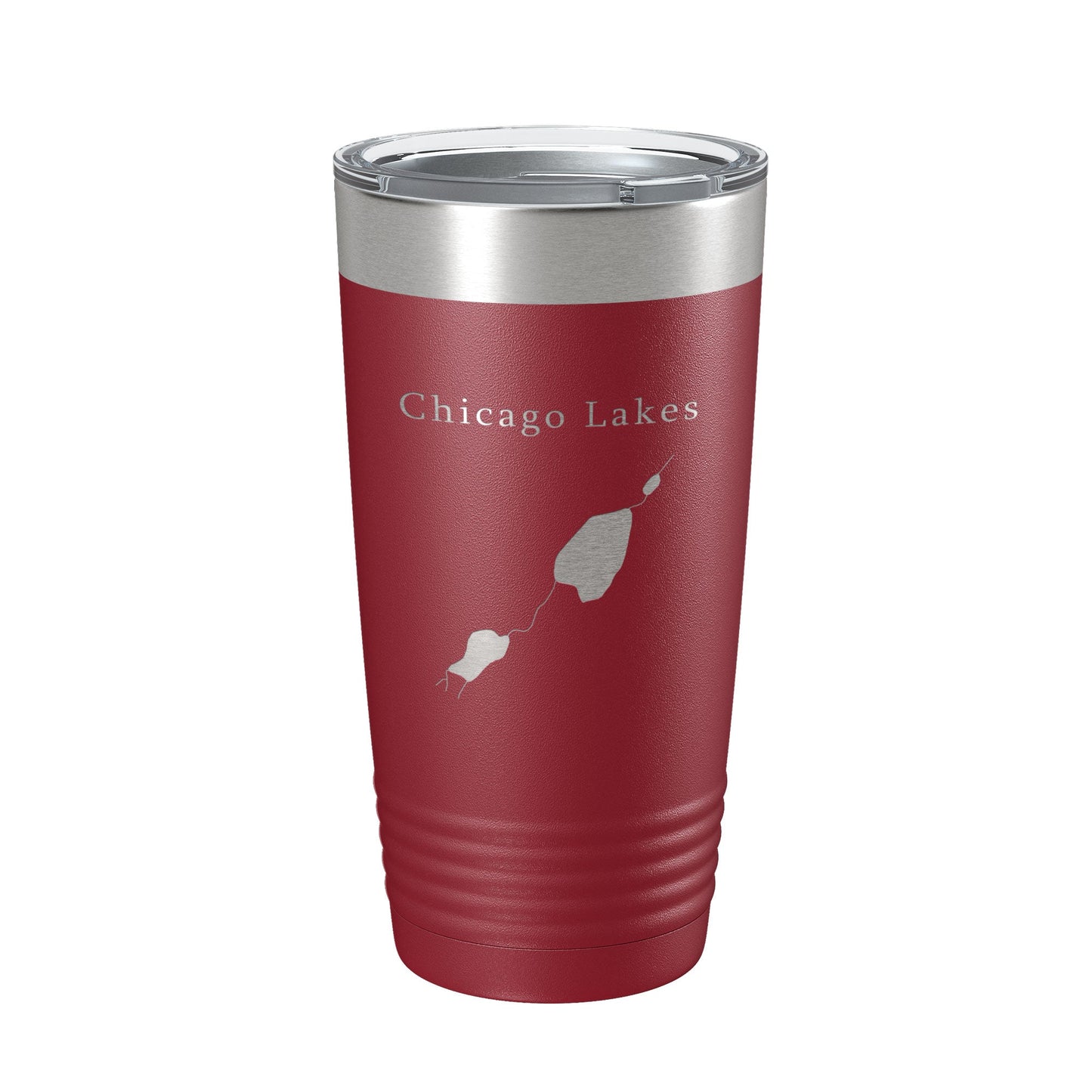 Chicago Lakes Map Tumbler Travel Mug Insulated Laser Engraved Coffee Cup Colorado 20 oz-18
