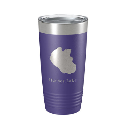 Hauser Lake Map Tumbler Travel Mug Insulated Laser Engraved Coffee Cup Idaho 20 oz-15