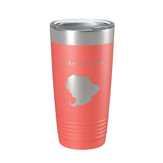 Lake Apopka Map Tumbler Travel Mug Insulated Laser Engraved Coffee Cup Florida 20 oz-20