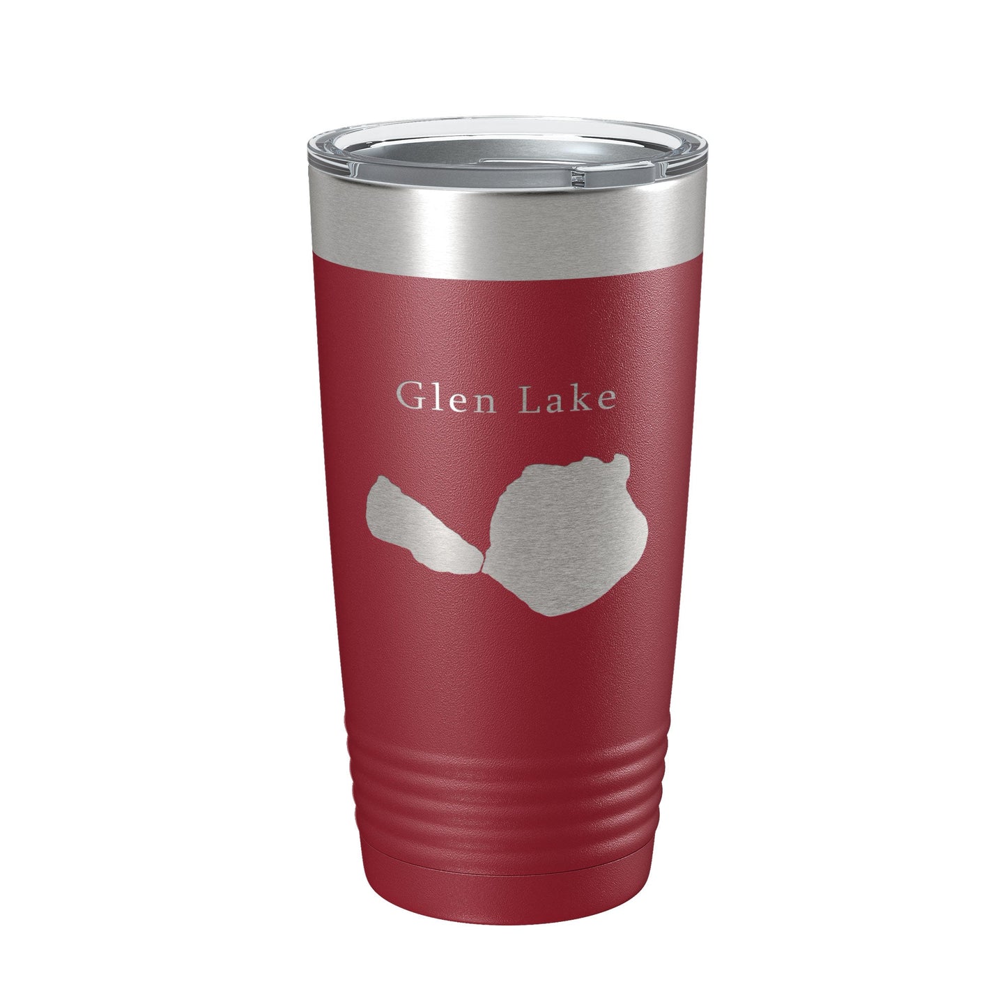 Big & Little Glen Lakes Map Tumbler Travel Mug Insulated Laser Engraved Coffee Cup Michigan 20 oz-18
