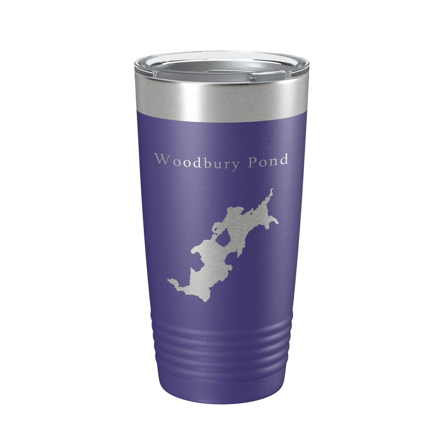 Woodbury Pond Tumbler Lake Map Travel Mug Insulated Laser Engraved Coffee Cup Maine 20 oz-15