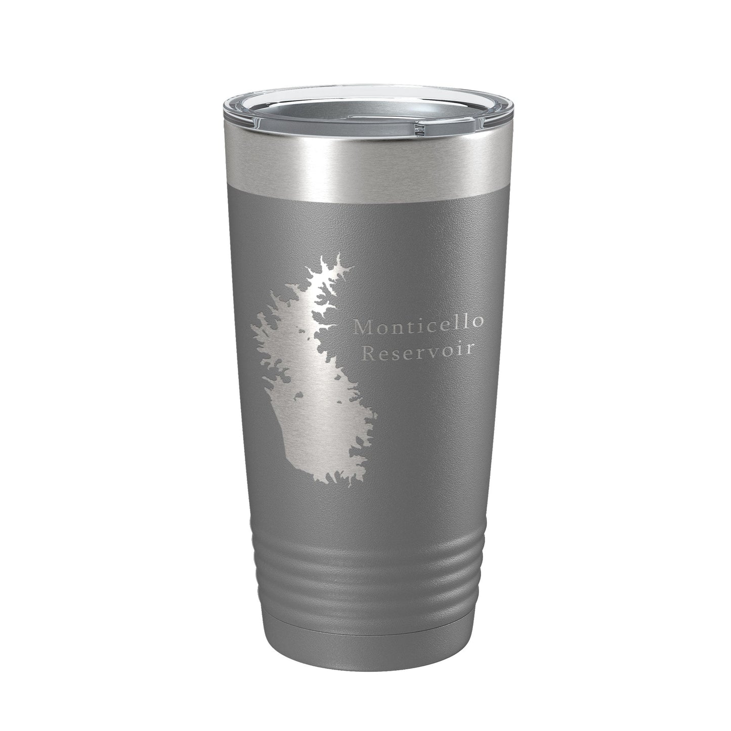 Monticello Reservoir Tumbler Lake Map Travel Mug Insulated Laser Engraved Coffee Cup South Carolina 20 oz-16