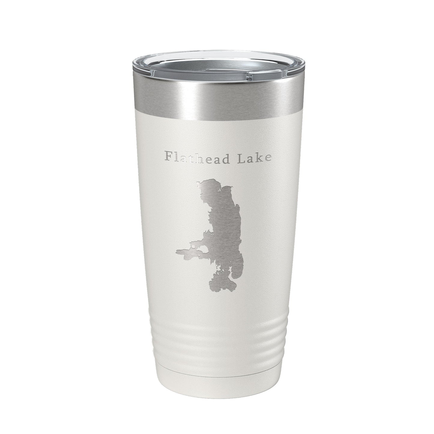 Flathead Lake Map Tumbler Travel Mug Insulated Laser Engraved Coffee Cup Missoula Montana 20 oz-7