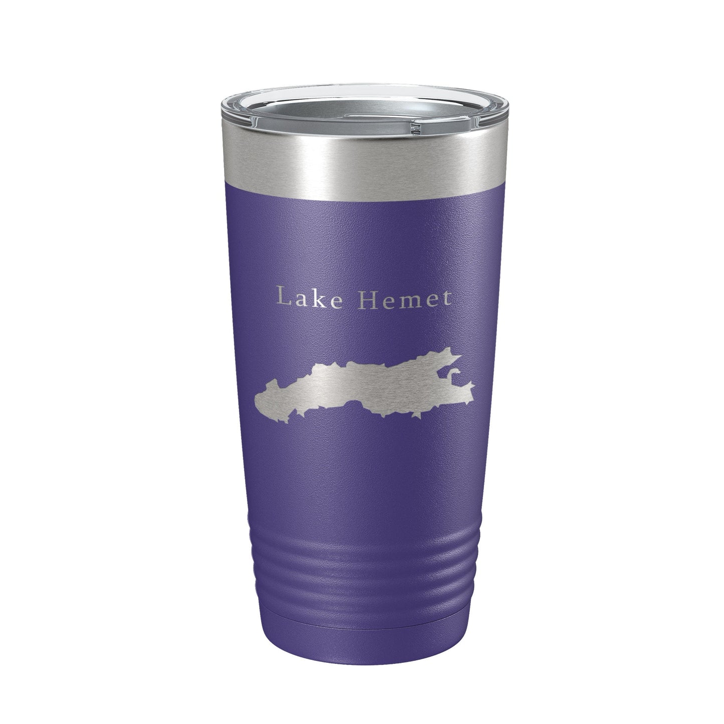Lake Hemet Map Tumbler Travel Mug Insulated Laser Engraved Coffee Cup California 20 oz-15