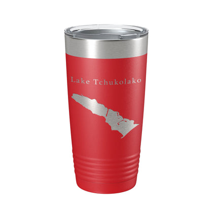 Lake Tchukolako Map Tumbler Travel Mug Insulated Laser Engraved Coffee Cup Georgia 20 oz-10