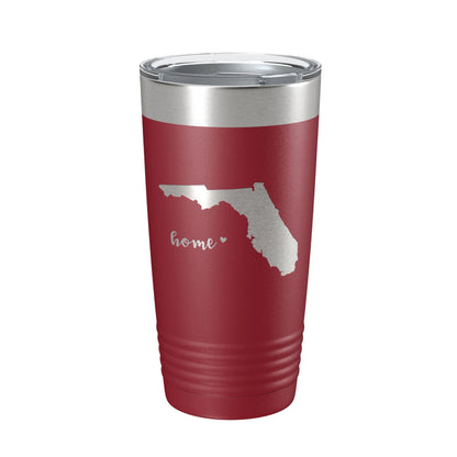 Florida Tumbler Home State Travel Mug Insulated Laser Engraved Map Coffee Cup 20 oz-18