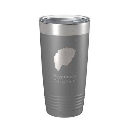 Neegronda Reservoir Tumbler Lake Map Travel Mug Insulated Laser Engraved Coffee Cup Colorado 20 oz-16