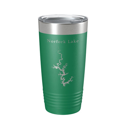 Norfork Lake Map Tumbler Travel Mug Insulated Laser Engraved Coffee Cup Arkansas Missouri 20 oz-9