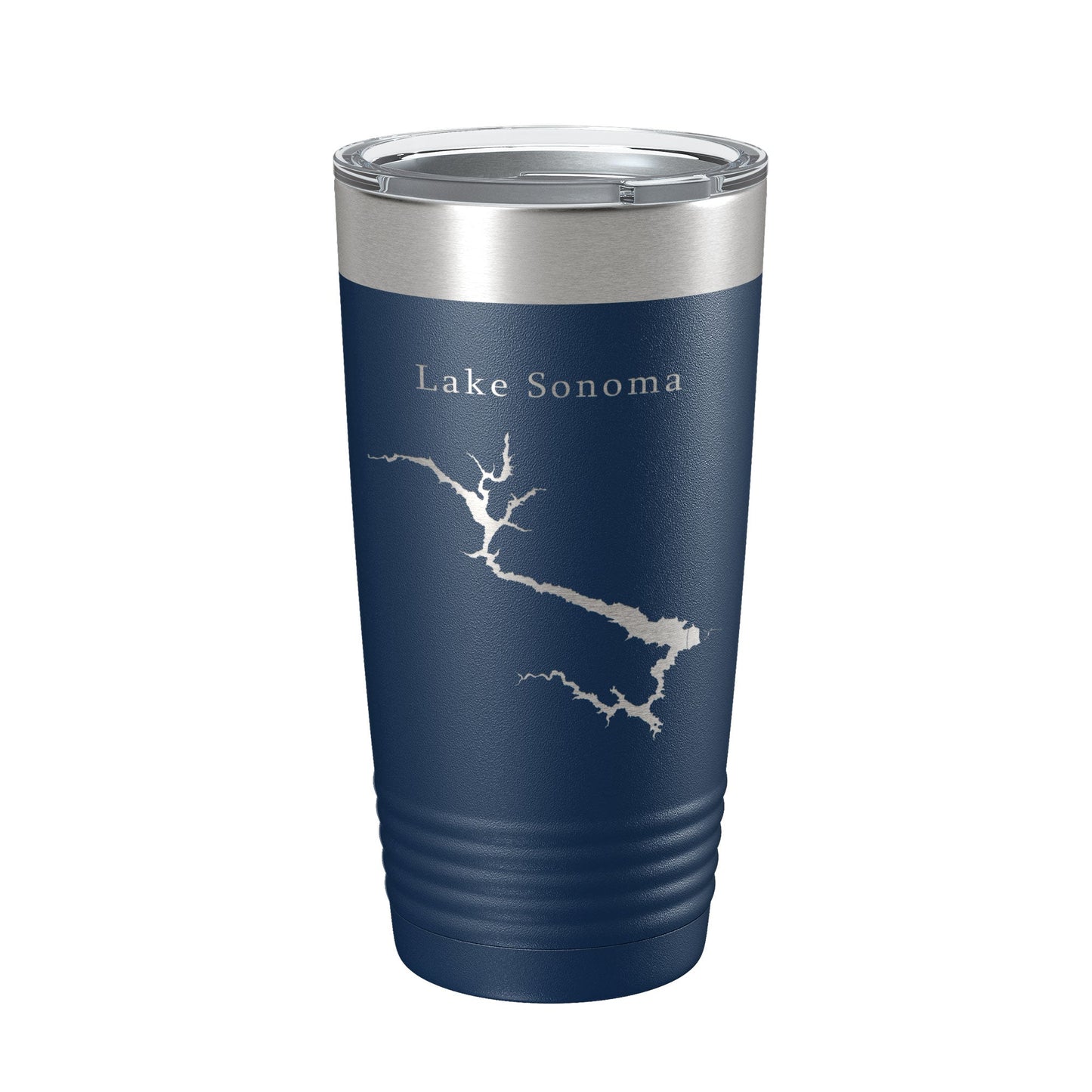 Lake Sonoma Map Tumbler Travel Mug Insulated Laser Engraved Coffee Cup California 20 oz-8
