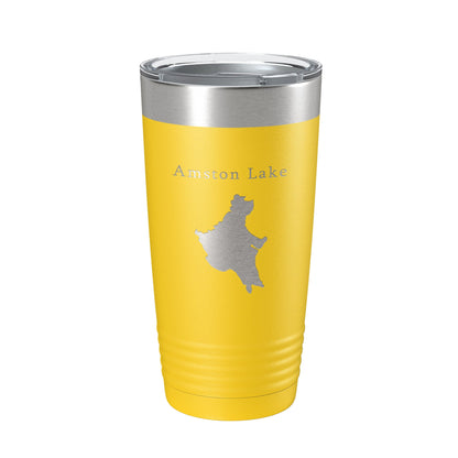 Amston Lake Map Tumbler Travel Mug Insulated Laser Engraved Coffee Cup Connecticut 20 oz-19