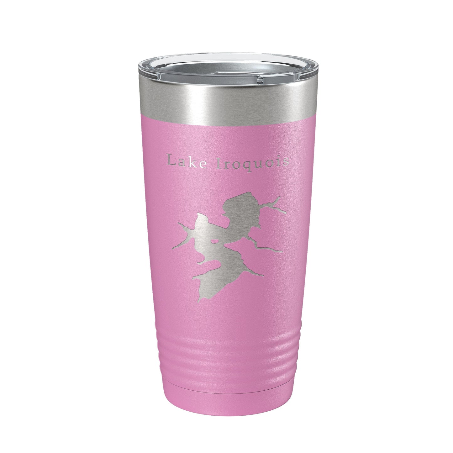 Lake Iroquois Map Tumbler Travel Mug Insulated Laser Engraved Coffee Cup Illinois 20 oz-14