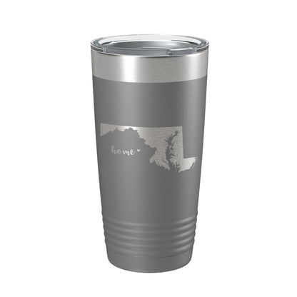 Maryland Tumbler Home State Travel Mug Insulated Laser Engraved Map Coffee Cup 20 oz-16