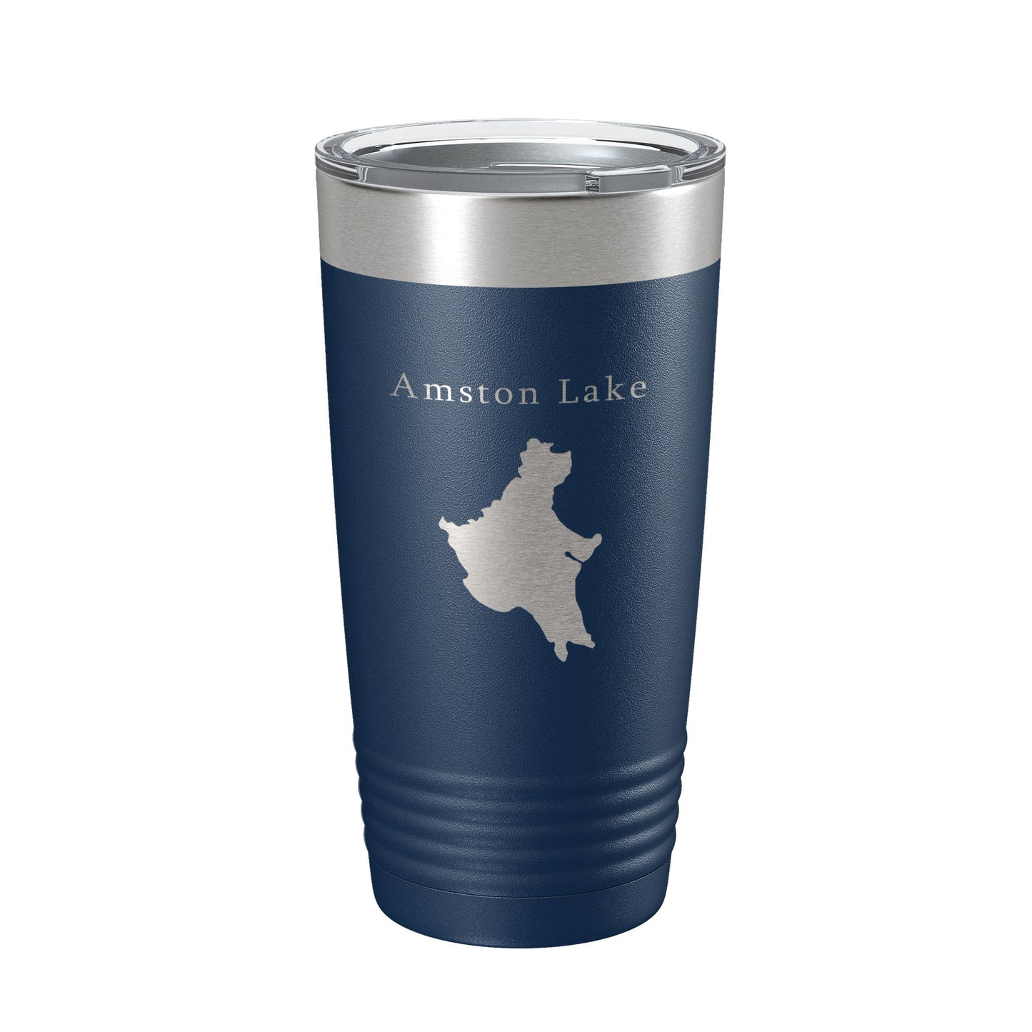 Amston Lake Map Tumbler Travel Mug Insulated Laser Engraved Coffee Cup Connecticut 20 oz-2