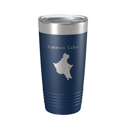 Amston Lake Map Tumbler Travel Mug Insulated Laser Engraved Coffee Cup Connecticut 20 oz-8