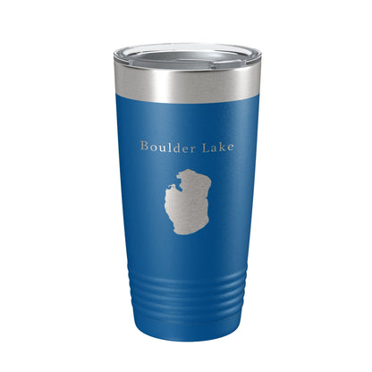 Boulder Lake Map Tumbler Travel Mug Insulated Laser Engraved Coffee Cup Wisconsin 20 oz-6