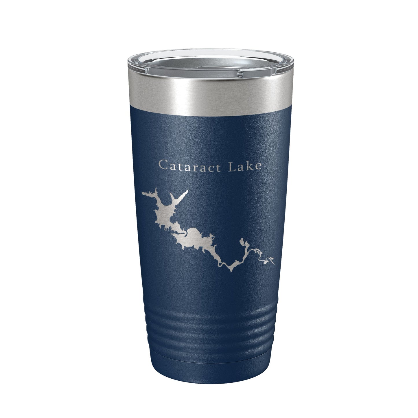 Cataract Lake Map Tumbler Travel Mug Insulated Laser Engraved Coffee Cup Indiana 20 oz-8