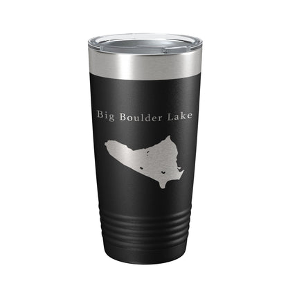 Big Boulder Lake Map Tumbler Travel Mug Insulated Laser Engraved Coffee Cup Pennsylvania 20 oz-5