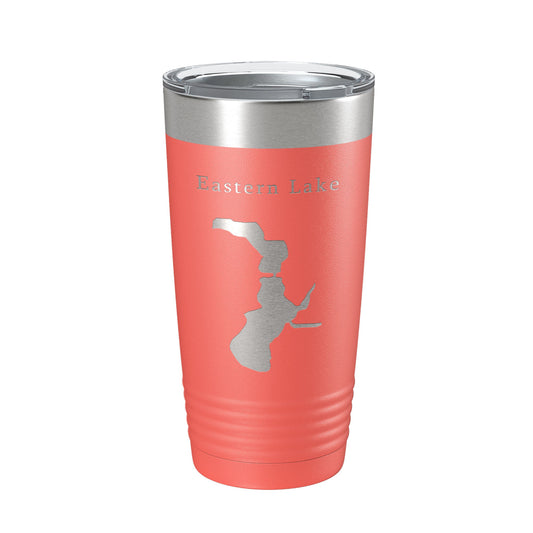 Eastern Lake Map Tumbler Travel Mug Insulated Laser Engraved Coffee Cup Florida 20 oz-20