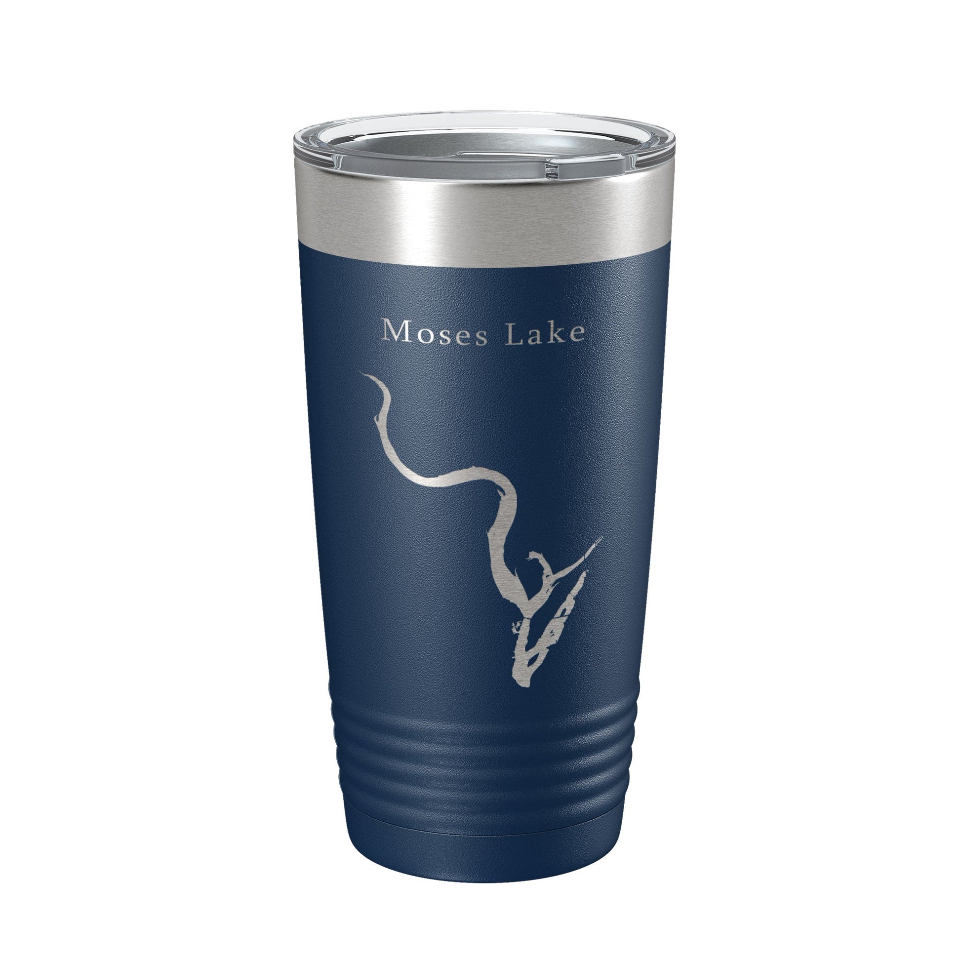 Moses Lake Map Tumbler Travel Mug Insulated Laser Engraved Coffee Cup Washington 20 oz-2