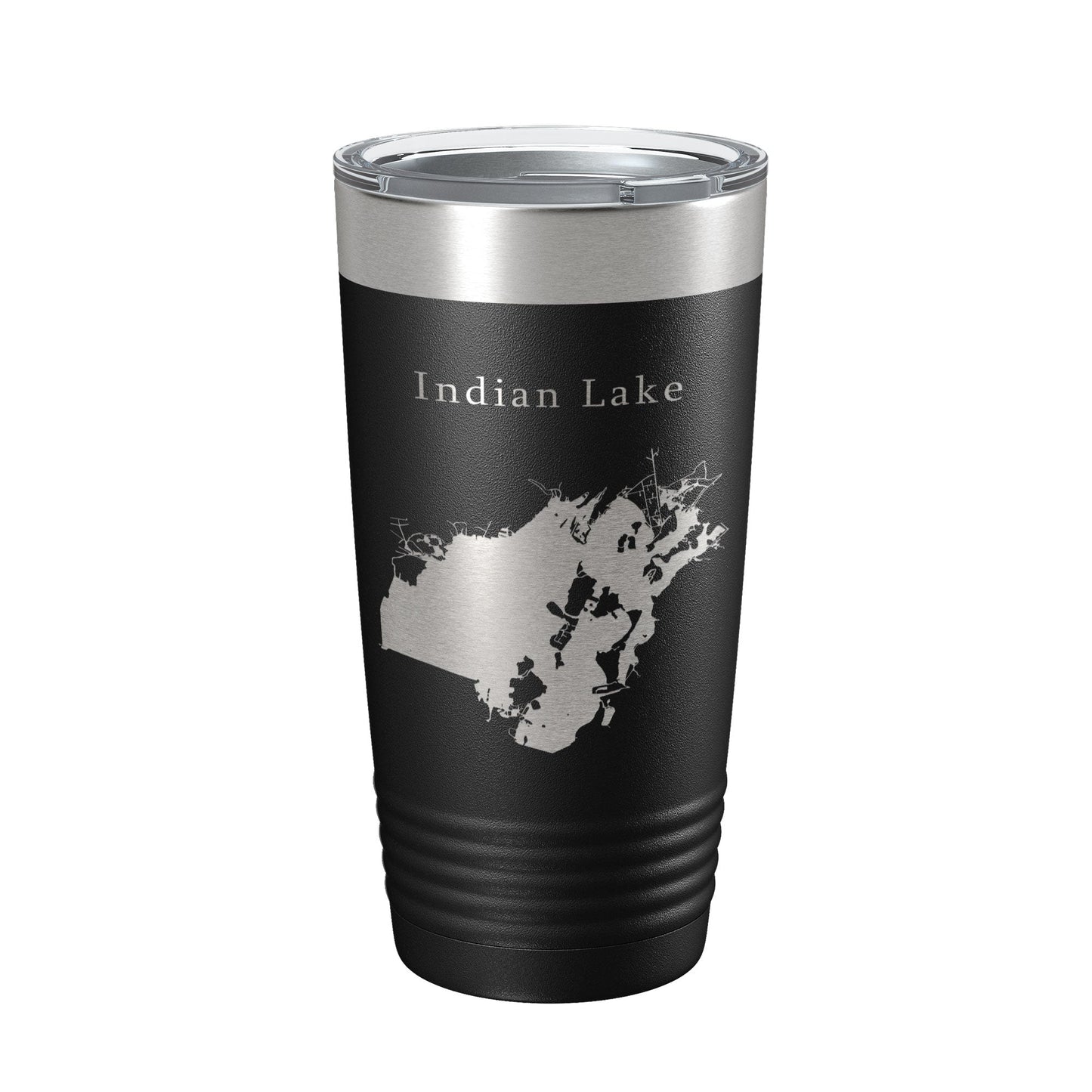 Indian Lake Map Tumbler Travel Mug Insulated Laser Engraved Coffee Cup Ohio 20 oz-5