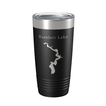 Bartlett Lake Map Tumbler Travel Mug Insulated Laser Engraved Coffee Cup Arizona 20 oz-0