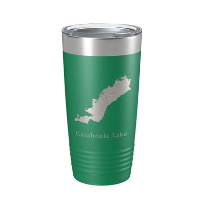 Catahoula Lake Map Tumbler Travel Mug Insulated Laser Engraved Coffee Cup Louisiana 20 oz-9