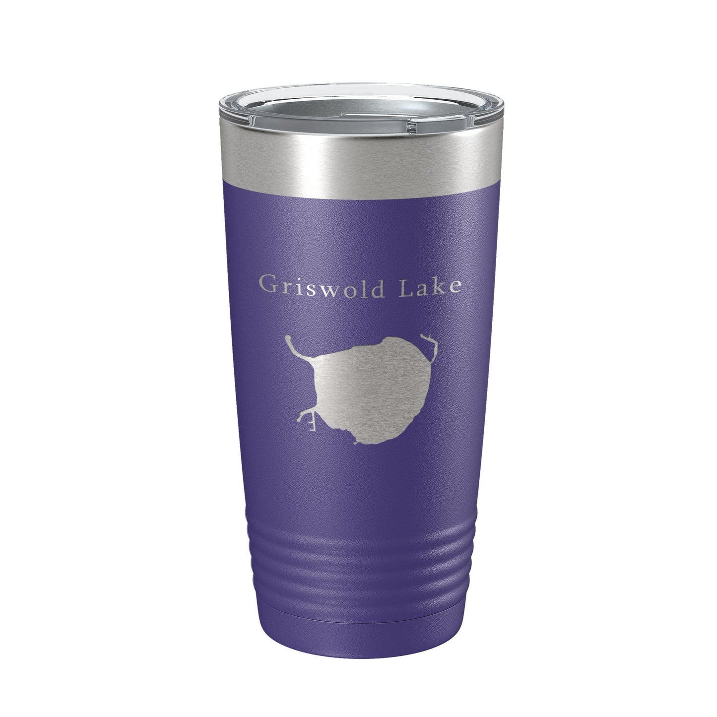 Griswold Lake Map Tumbler Travel Mug Insulated Laser Engraved Coffee Cup Illinois 20 oz-15