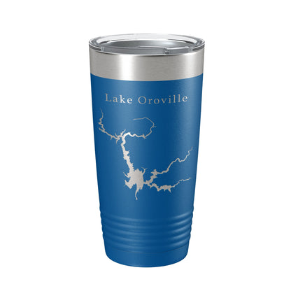 Lake Oroville Map Tumbler Travel Mug Insulated Laser Engraved Coffee Cup California 20 oz-6