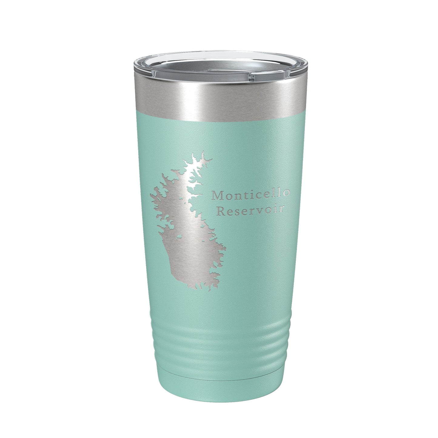 Monticello Reservoir Tumbler Lake Map Travel Mug Insulated Laser Engraved Coffee Cup South Carolina 20 oz-12