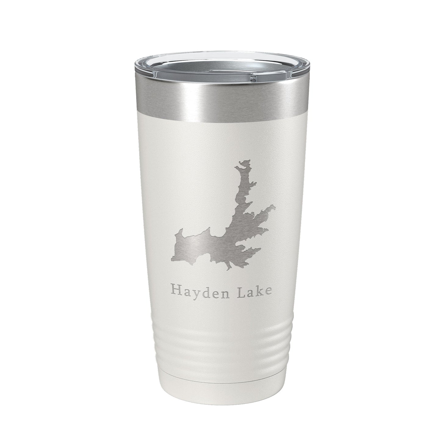Hayden Lake Map Tumbler Travel Mug Insulated Laser Engraved Coffee Cup Idaho 20 oz-1