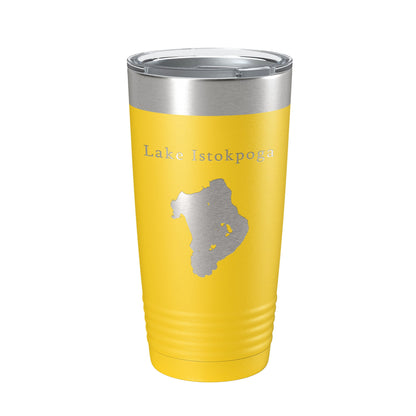 Lake Istokpoga Map Tumbler Travel Mug Insulated Laser Engraved Coffee Cup Florida 20 oz-19