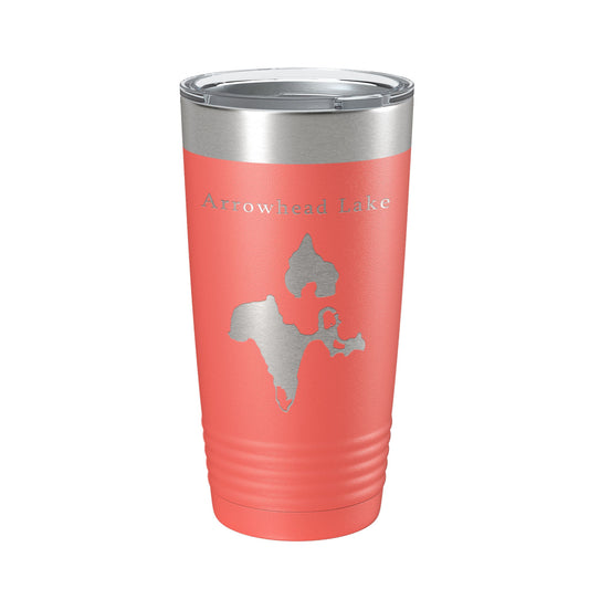 Arrowhead Lake Map Tumbler Travel Mug Insulated Laser Engraved Coffee Cup Poconos Pennsylvania 20 oz-20