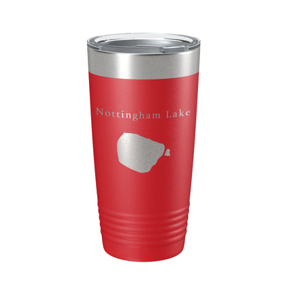 Nottingham Lake Map Tumbler Travel Mug Insulated Laser Engraved Coffee Cup Colorado 20 oz-10