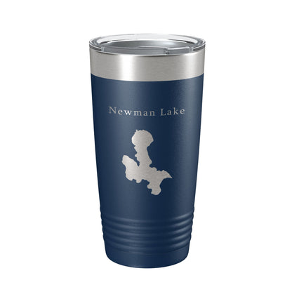 Newman Lake Map Tumbler Travel Mug Insulated Laser Engraved Coffee Cup Washington 20 oz-8