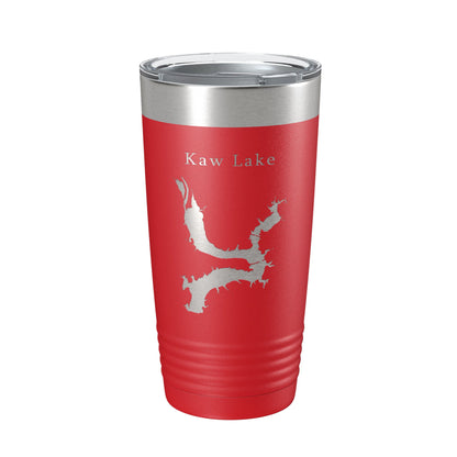 Kaw Lake Map Tumbler Travel Mug Insulated Laser Engraved Coffee Cup Oklahoma 20 oz-10