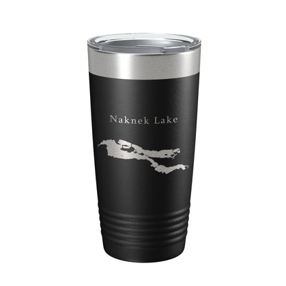 Naknek Lake Map Tumbler Travel Mug Insulated Laser Engraved Coffee Cup Alaska 20 oz-0