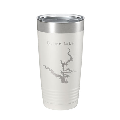 Belton Lake Map Tumbler Travel Mug Insulated Laser Engraved Coffee Cup Texas 20 oz-1