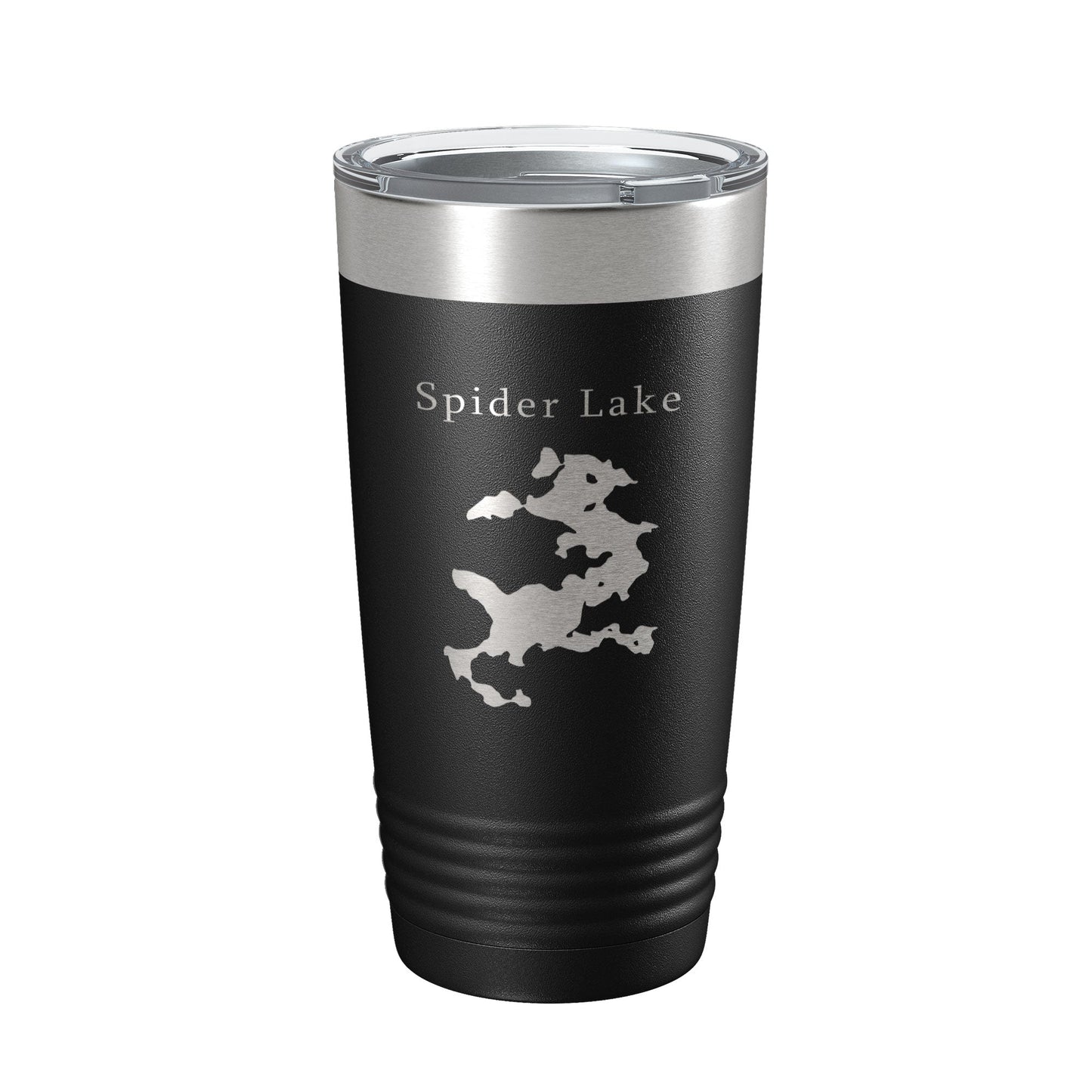 Spider Lake Map Tumbler Travel Mug Insulated Laser Engraved Coffee Cup Michigan 20 oz-5