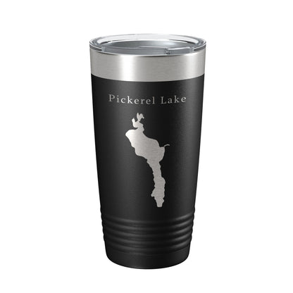 Pickerel Lake Map Tumbler Travel Mug Insulated Laser Engraved Coffee Cup South Dakota 20 oz-5