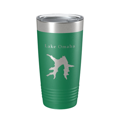 Lake Omaha Map Tumbler Travel Mug Insulated Laser Engraved Coffee Cup Arkansas 20 oz-9
