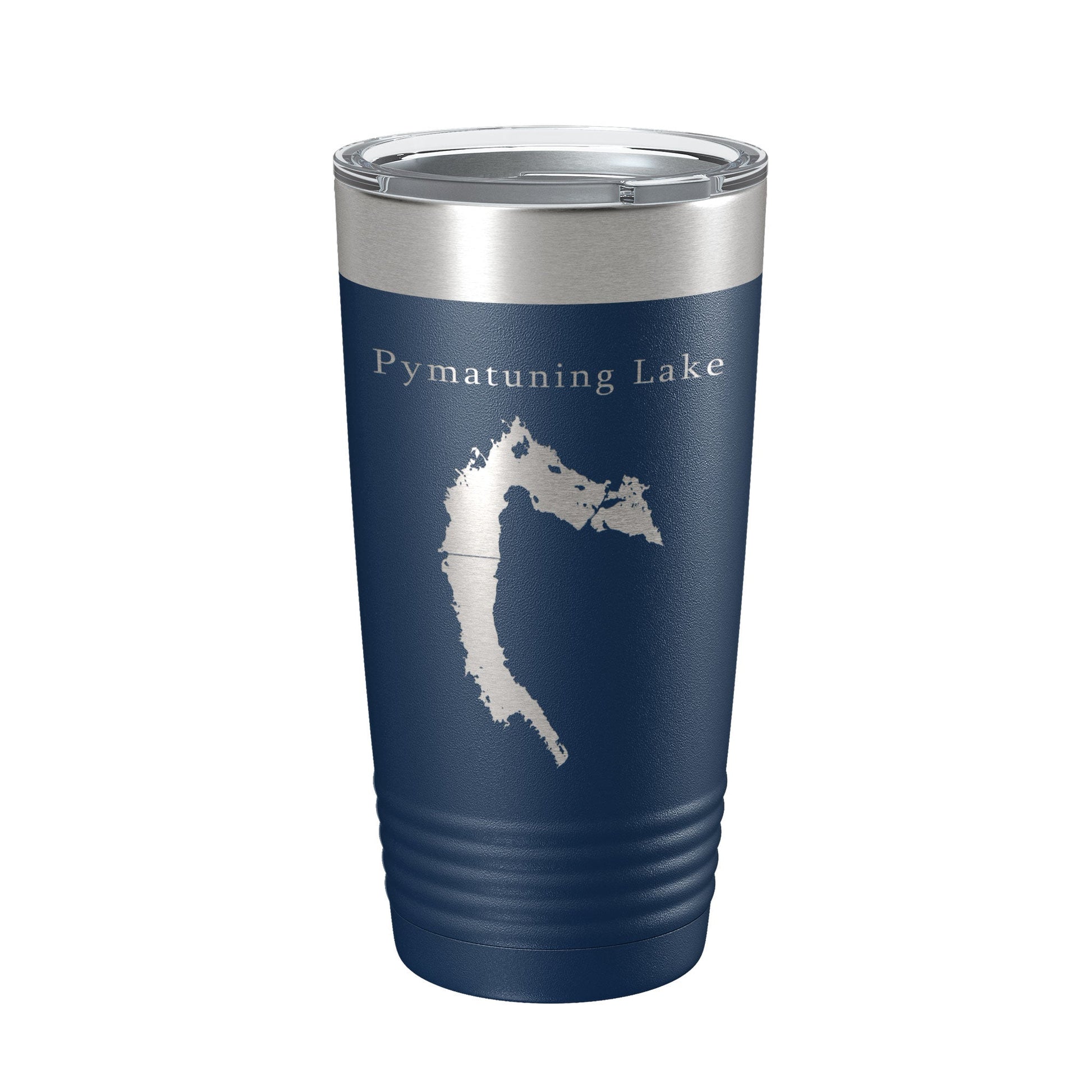 Pymatuning Lake Map Tumbler Travel Mug Insulated Laser Engraved Coffee Cup Ohio Pennsylvania 20 oz-2