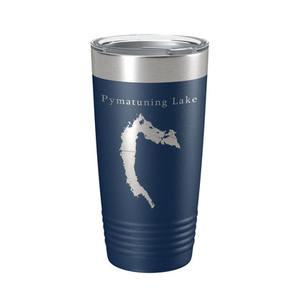 Pymatuning Lake Map Tumbler Travel Mug Insulated Laser Engraved Coffee Cup Ohio Pennsylvania 20 oz-8